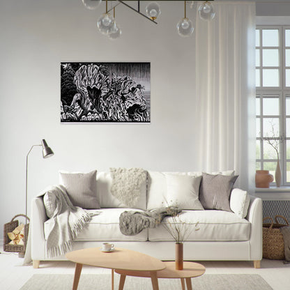 CALANCHE OF PIANA CORSICA FEBRUARY 1934 1934 - MC Escher Brushed Aluminum Print - 70x100 cm / 28x40 inches | MC Escher Aluminum Print | MC Escher Prints