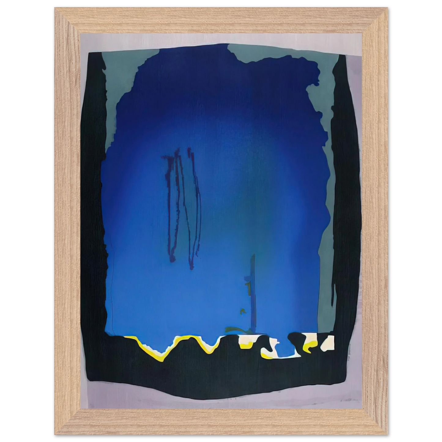 Helen Frankenthaler - Freefall - 1992 Wall art - 27x35 cm / 11x14 inches - Fine Art Poster-canvas - -
