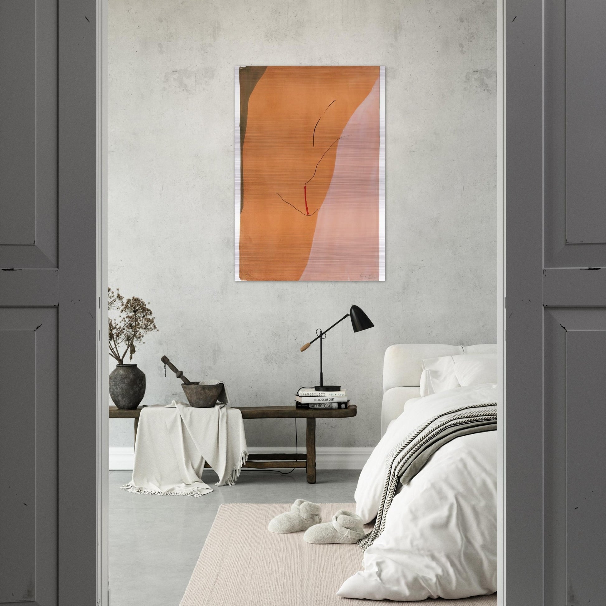 Sanguine Mood - 1971 - Helen Frankenthaler Brushed Aluminum Print - 70x100 cm / 28x40 inches | Helen Frankenthaler Aluminum Print | Helen Frankenthaler Prints