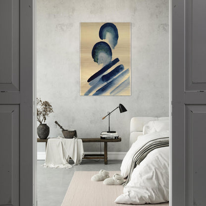 Blue-02 - Georgia O'Keeffe Brushed Aluminum Print - 70x100 cm / 28x40 inches | Georgia O'Keeffe Aluminum Print | Georgia O'Keeffe Prints