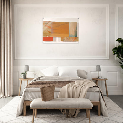 With Orange - Sam Gilliam Acrylic Print - 70x100 cm / 28x40″ inches