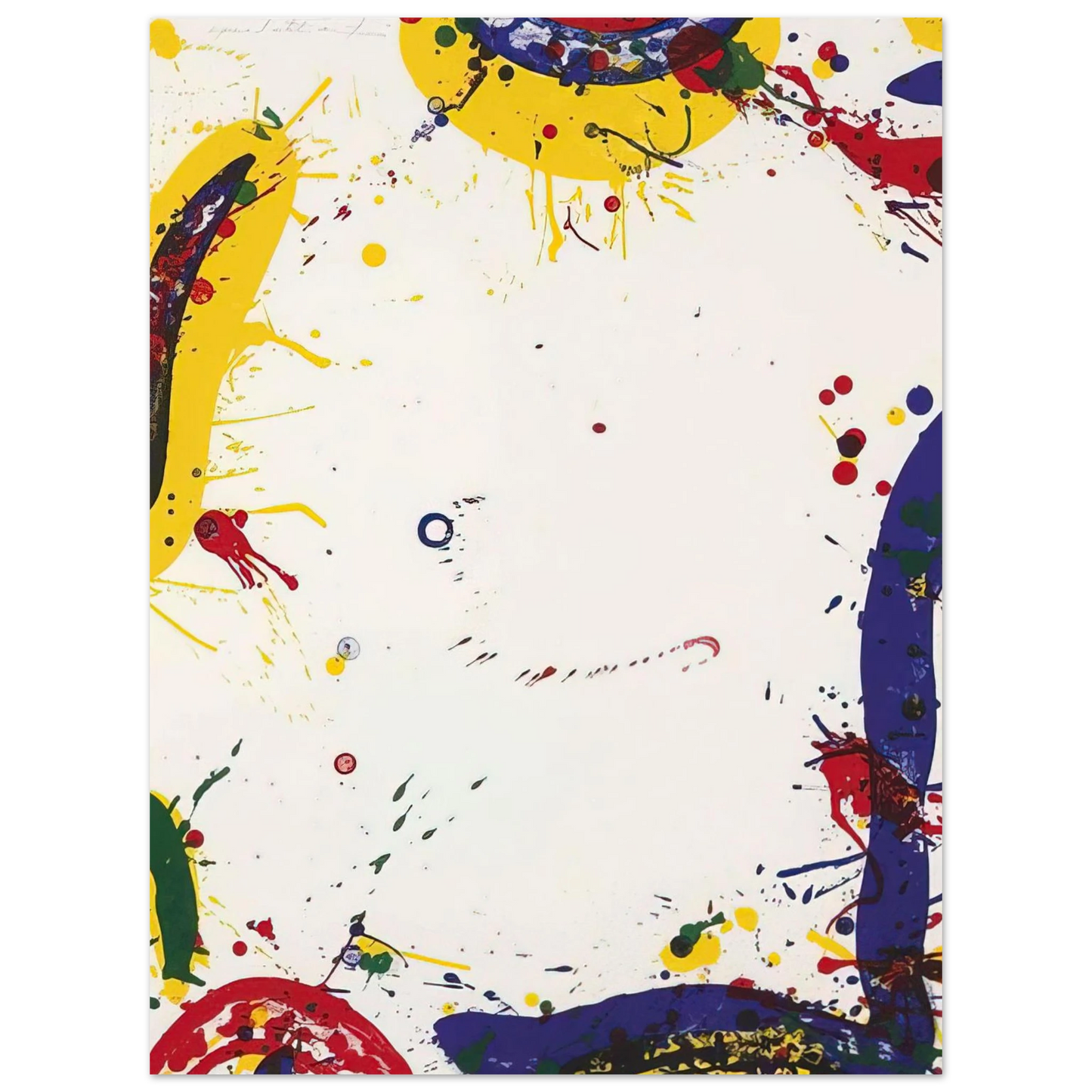 Sam Francis - Upper Yellow II  Lembark L73   75x100 cm / 30x40inches Fine Art Poster