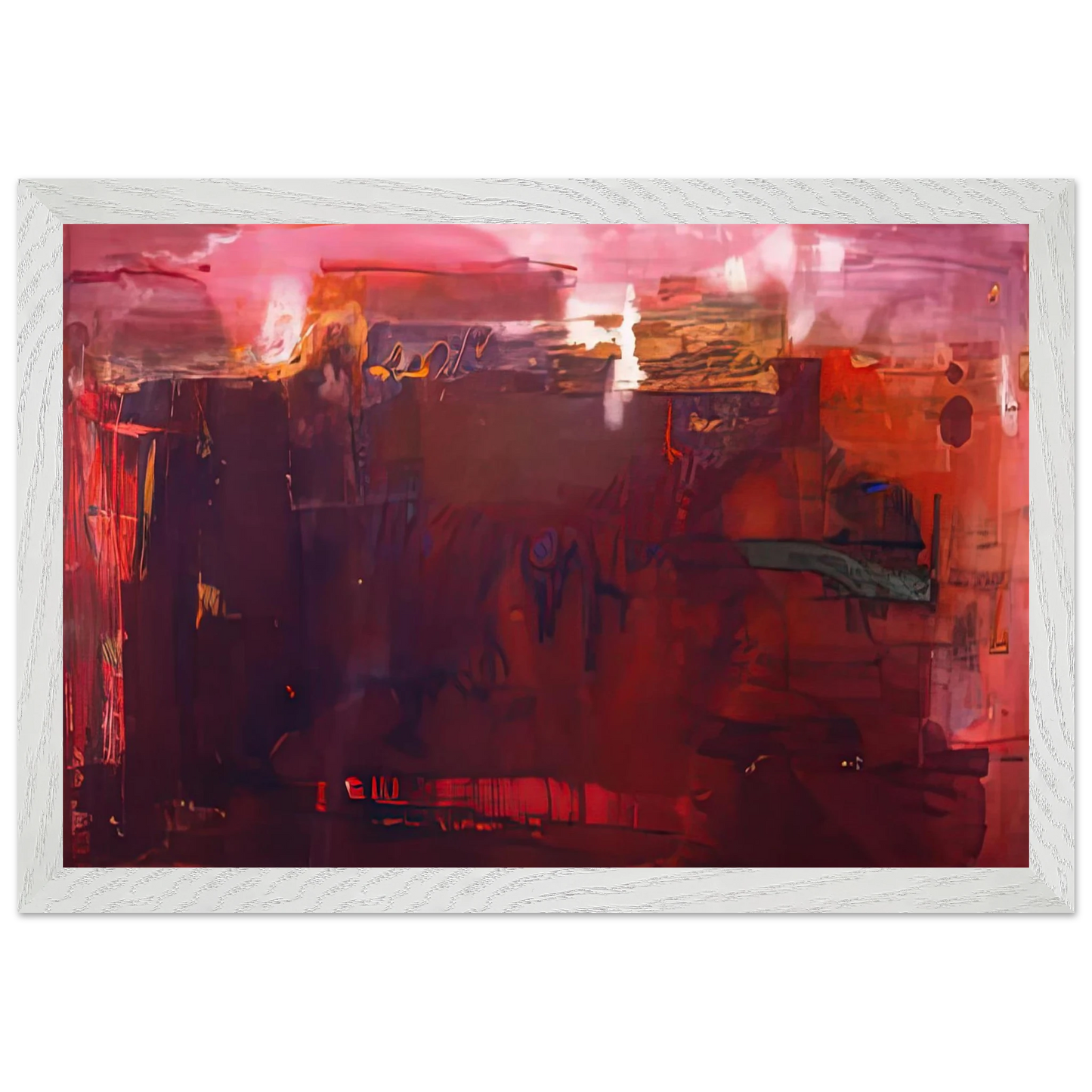 Helen Frankenthaler - Carousel, 1979- Wall Art - 21x29.7 cm / 8x12" - Premium Wooden Framed Poster With Fine Art Paper-canvas - Wood frame