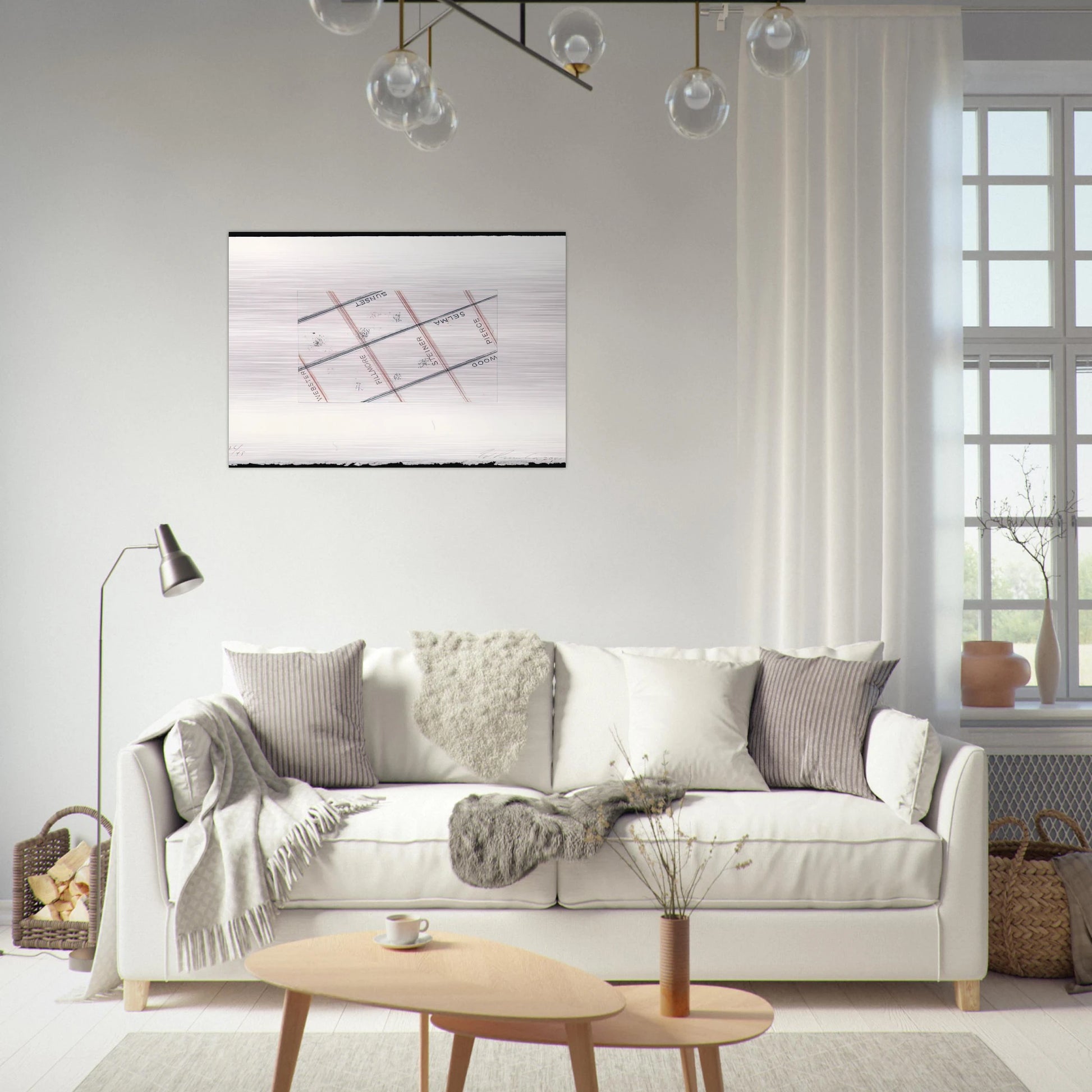 PIERCE FROM LOS FRANCISCO SAN ANGELES PORTFOLIO - Edward Ruscha Brushed Aluminum Print - 70x100 cm / 28x40 inches | Edward Ruscha Aluminum Print | Edward Ruscha Prints
