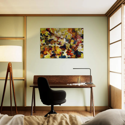 ABSTRACT EXPRESSIONIST AUTUMN SKY 1953 - Audrey Flack Brushed Aluminum Print - 70x100 cm / 28x40 inches | Audrey Flack Aluminum Print | Audrey Flack Prints