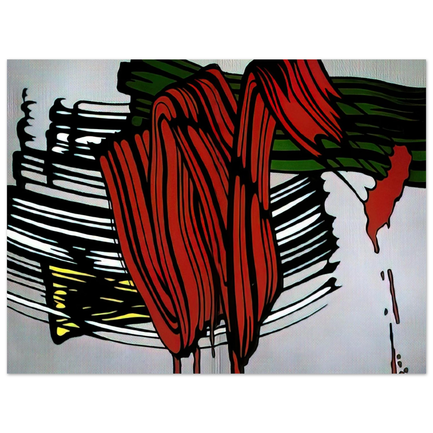 Roy Lichtenstein - BIG PAINTING NO 6 1965 1  75x100 cm / 30x40inches Fine Art Poster