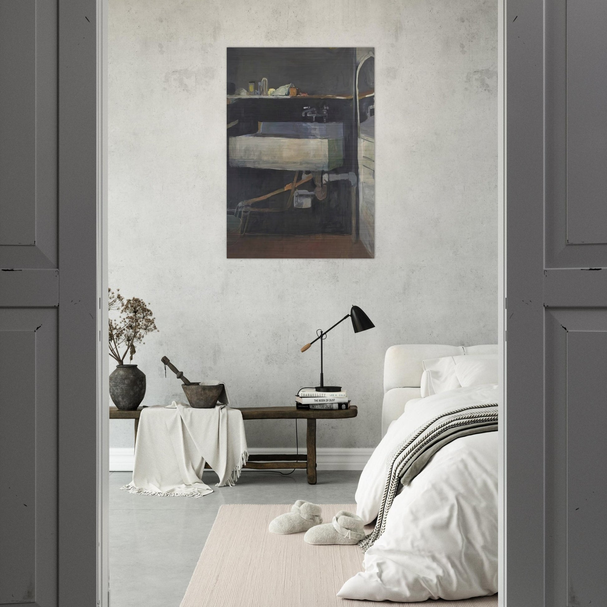 Corner of Studio – Sink - Richard Diebenkorn Brushed Aluminum Print - 70x100 cm / 28x40 inches | Richard Diebenkorn Aluminum Print | Richard Diebenkorn Prints