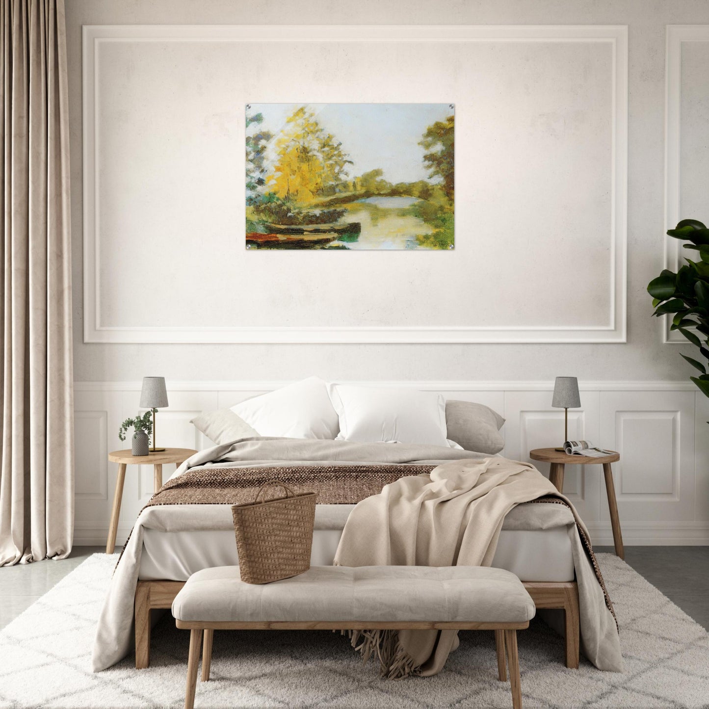 BANKS OF THE CANAL 1903 - Henri Matisse Acrylic Print - 70x100 cm / 28x40″ inches | Henri Matisse Wall Art | Henri Matisse Prints