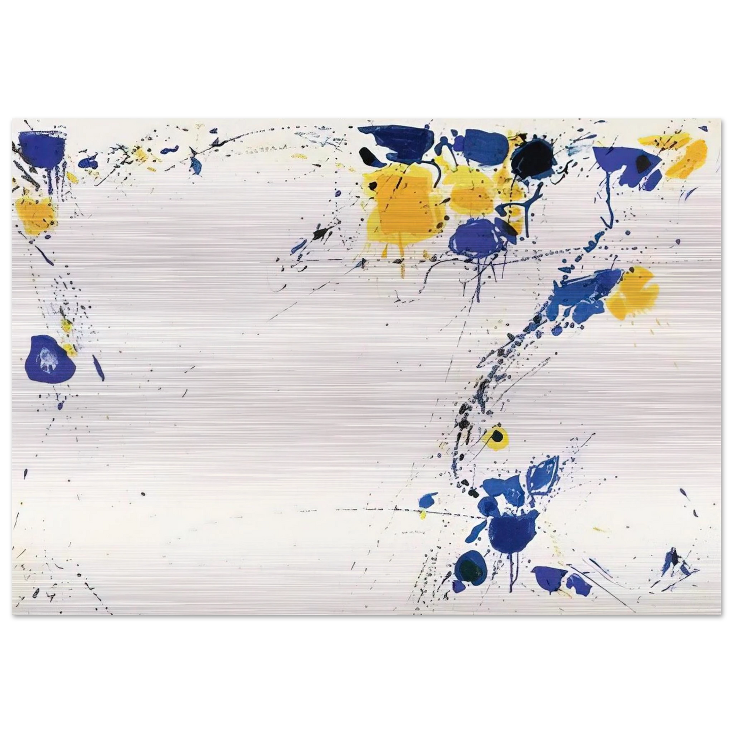 Foot Print - Sam Francis Brushed Aluminum Print - 70x100 cm / 28x40 inches | Sam Francis Aluminum Print | Sam Francis Prints