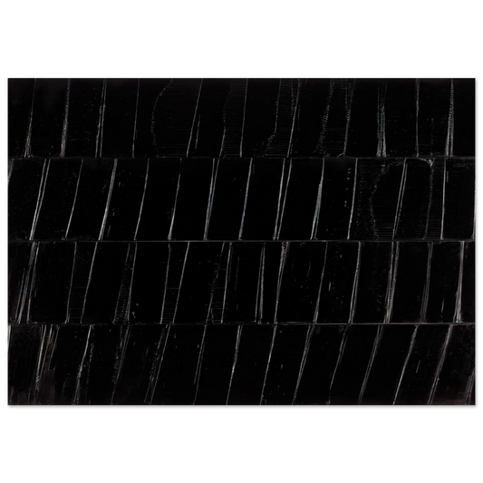 Peinture 324 x 362 cm, 1985 Polyptyque C - 1985 - Pierre Soulages Brushed Aluminum Print - 70x100 cm / 28x40 inches | Pierre Soulages Aluminum Print | Pierre Soulages Prints