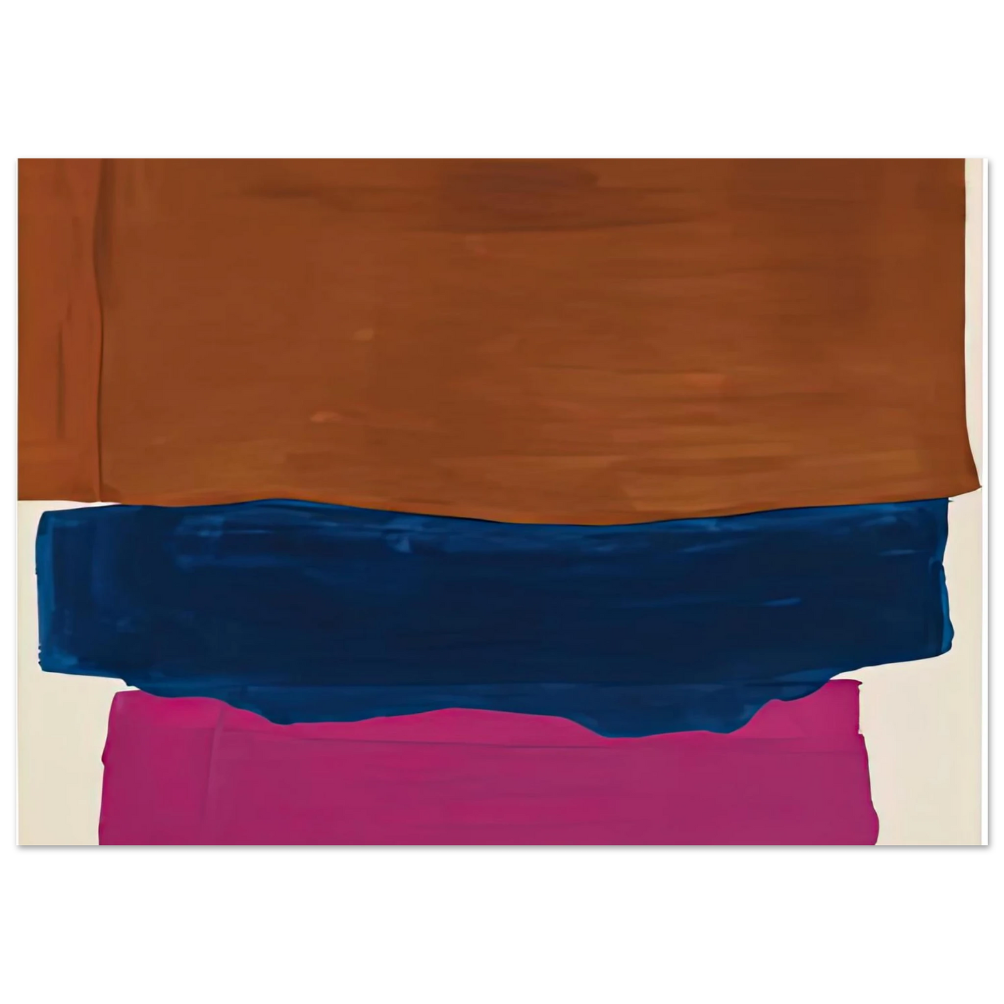 Helen Frankenthaler - Indian Summer, 1967- Wall Art - 30x40 cm / 12x16 inches - Premium Wooden Framed Poster With Fine Art Paper-canvas - Wood frame