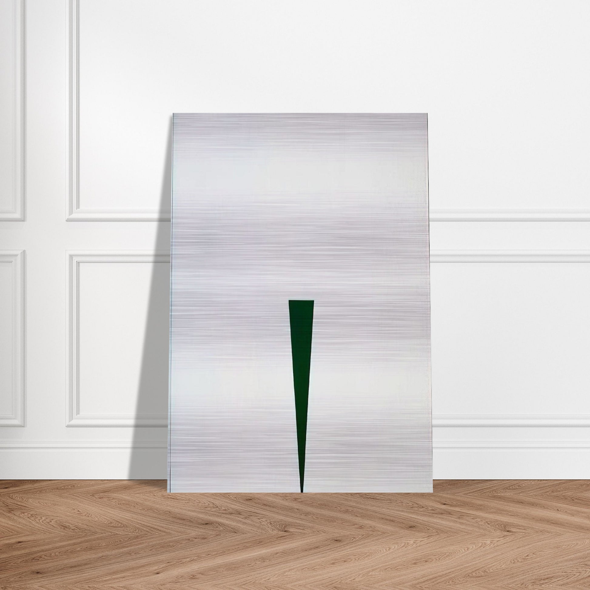 Blanco y Verde - 1966 - Carmen Herrera Brushed Aluminum Print - 70x100 cm / 28x40 inches | Carmen Herrera Aluminum Print | Carmen Herrera Prints