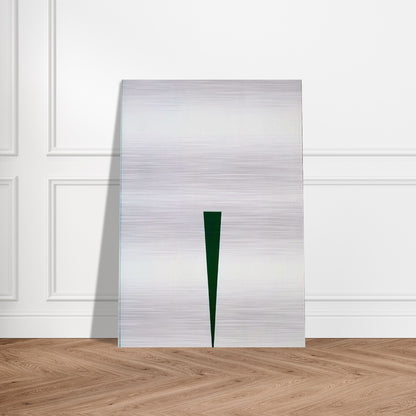 Blanco y Verde - 1966 - Carmen Herrera Brushed Aluminum Print - 70x100 cm / 28x40 inches | Carmen Herrera Aluminum Print | Carmen Herrera Prints