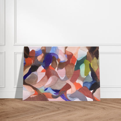 Night of the Red Wind - Alice Baber Brushed Aluminum Print - 70x100 cm / 28x40 inches | Alice Baber Aluminum Print | Alice Baber Prints