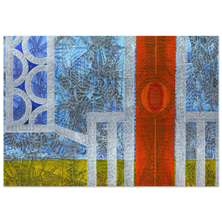 Epilogue - 1974 - Jimmy Ernst Brushed Aluminum Print - 70x100 cm / 28x40 inches | Jimmy Ernst Aluminum Print | Jimmy Ernst Prints