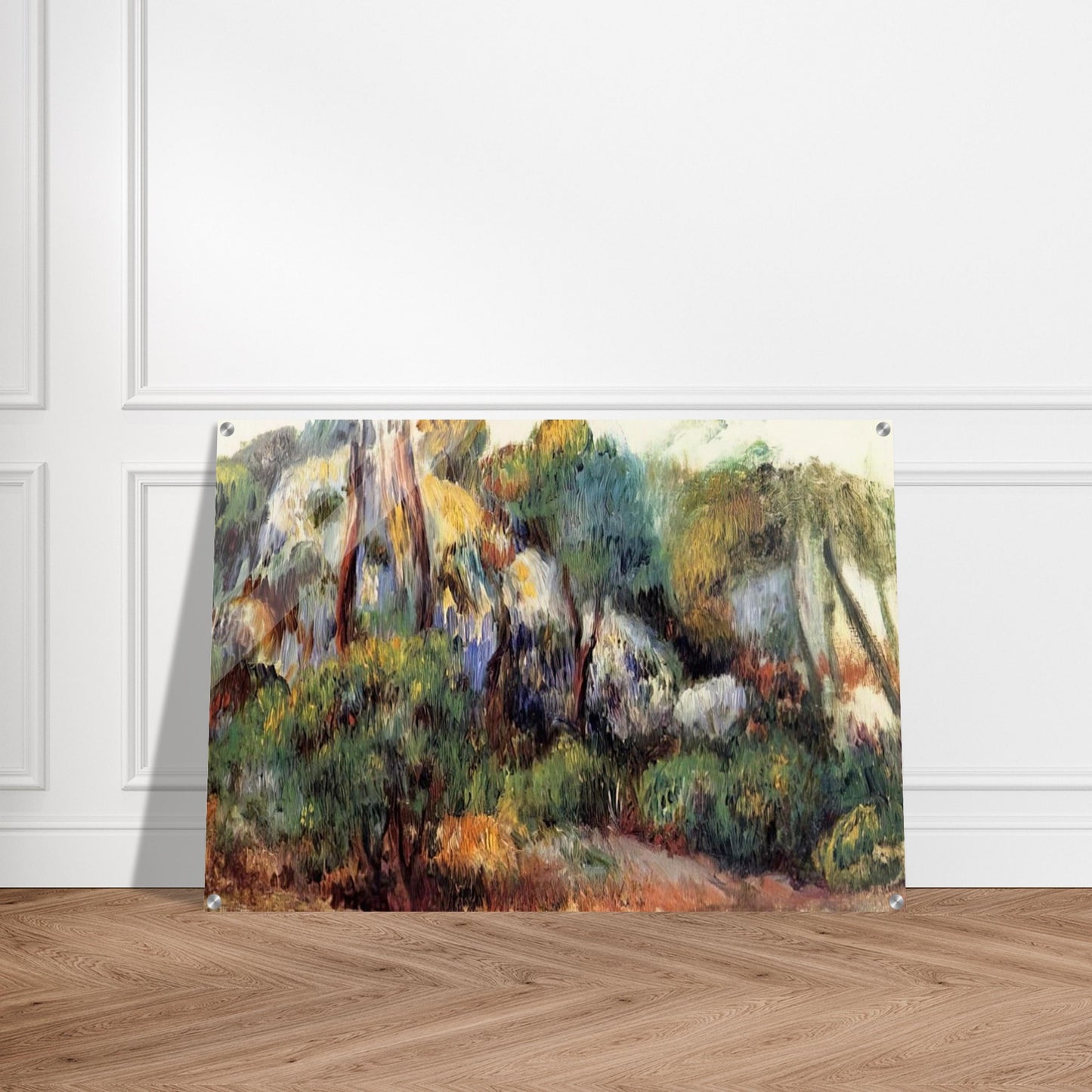 Purple Landscape - Pierre-Auguste Renoir Acrylic Print - 70x100 cm / 28x40″ inches