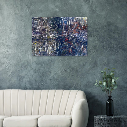 Landing - Jean-Paul Riopelle Brushed Aluminum Print - 70x100 cm / 28x40 inches | Jean-Paul Riopelle Aluminum Print | Jean-Paul Riopelle Prints