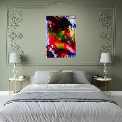 Amadeus - Abstract Expressionism, Lyrical Abstraction - Paul Jenkins Brushed Aluminum Print - 70x100 cm / 28x40 inches | Paul Jenkins Aluminum Print | Paul Jenkins Prints