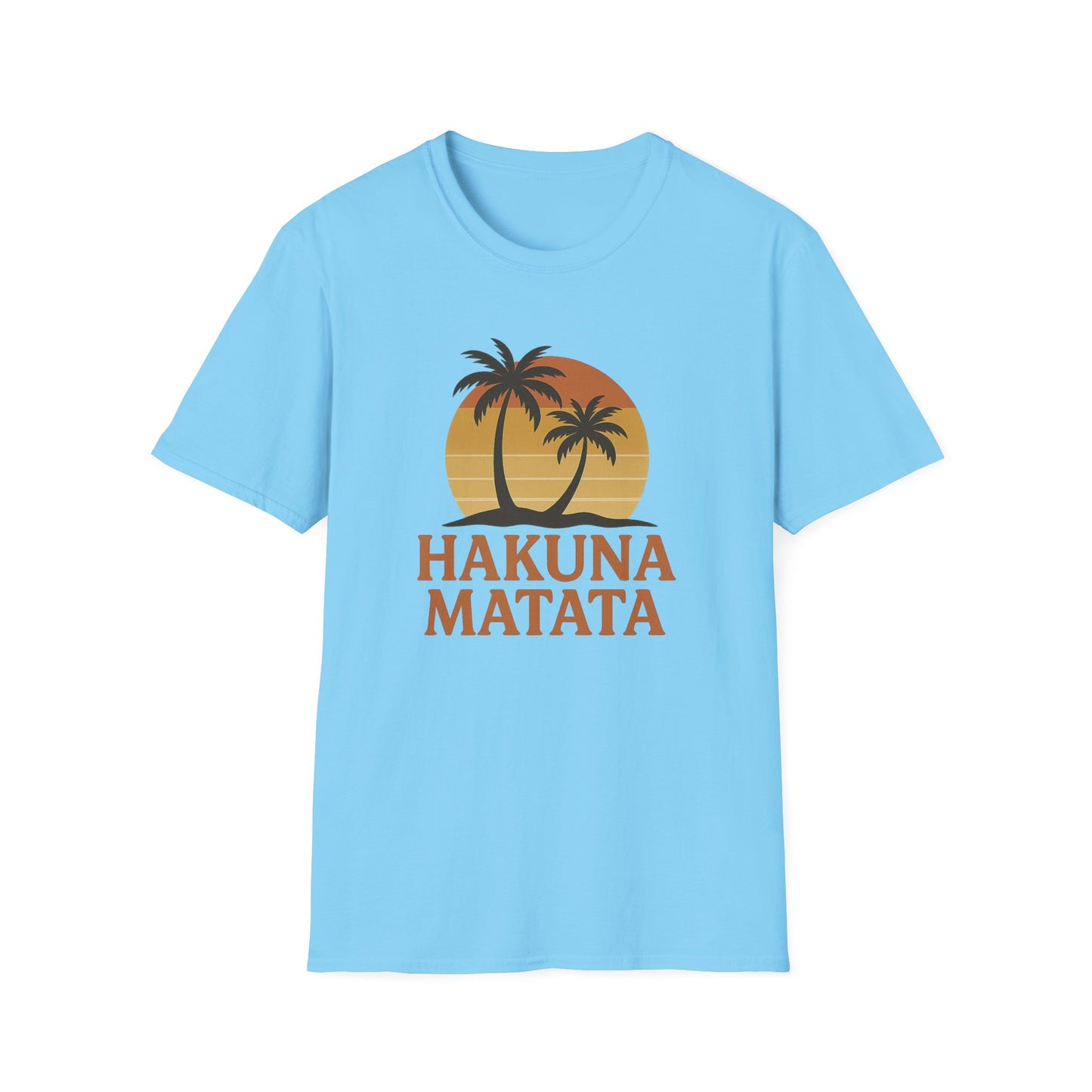 Hakuna Matata T-shirt rétro graphique, T-shirt à l'humeur positive "Pas de soucis", T-shirt inspiré des années 90, Haut avec citation feel-good, Cadeau unisexe