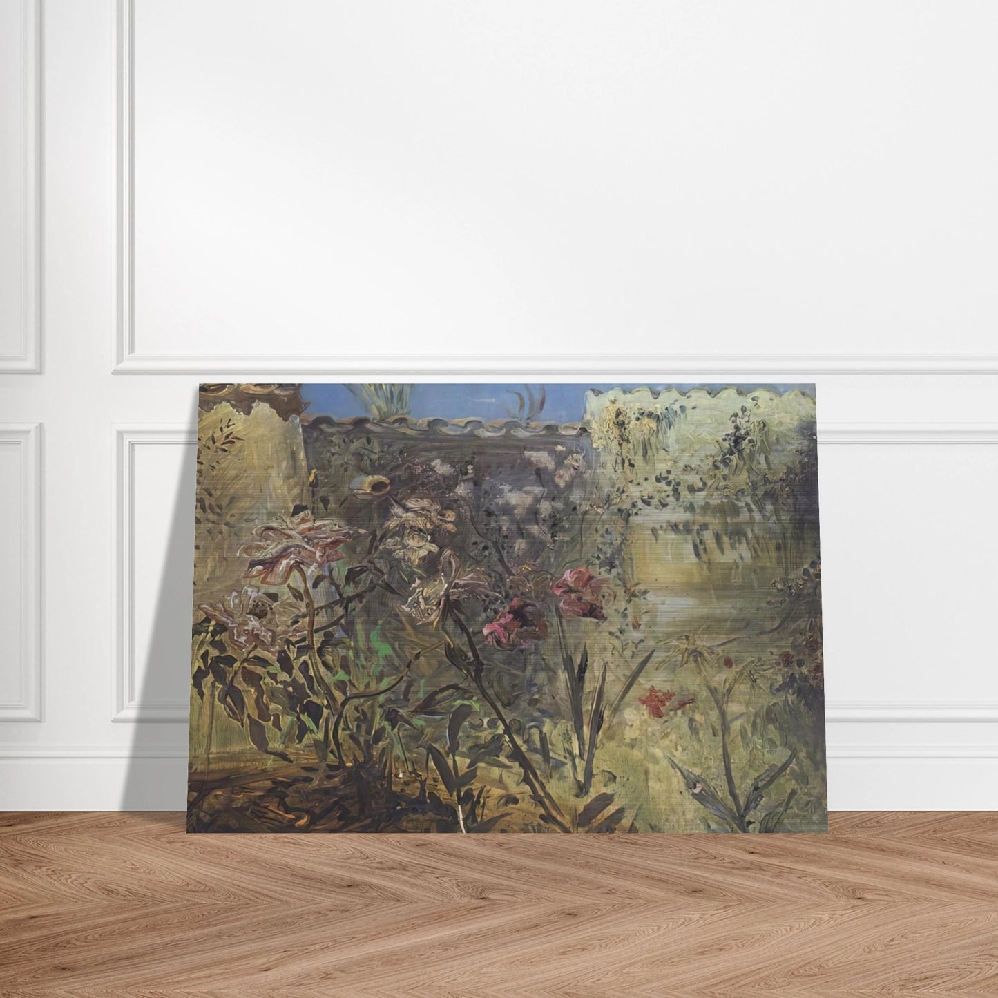 THE PATIO OF PORT LLIGAT - Salvador Dali Brushed Aluminum Print - 70x100 cm / 28x40 inches | Salvador Dali Aluminum Print | Salvador Dali Prints