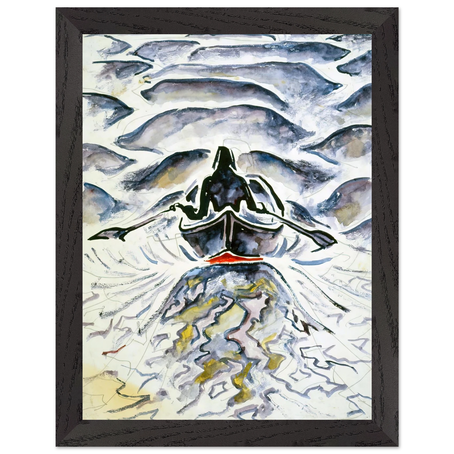Walter Inglis Anderson - Walter Anderson Wall art - 21x29.7 cm / 8x12" - Premium Wooden Framed Poster With Fine Art Paper-canvas - White frame