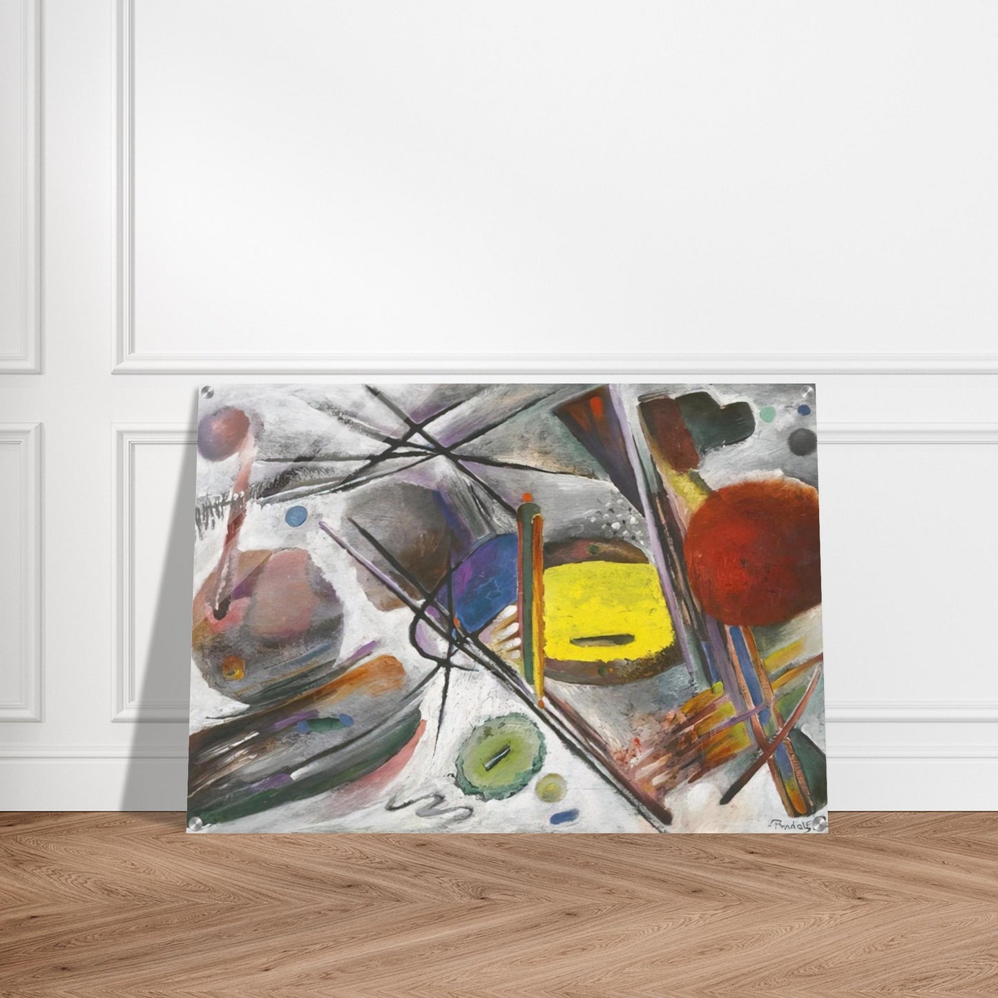UNTITLED 1919 - Rudolf Bauer Acrylic Print - 70x100 cm / 28x40″ inches