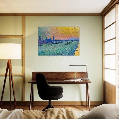 WATERLOO BRIDGE 1906 - Andre Derain Brushed Aluminum Print - 70x100 cm / 28x40 inches | Andre Derain Aluminum Print | Andre Derain Prints
