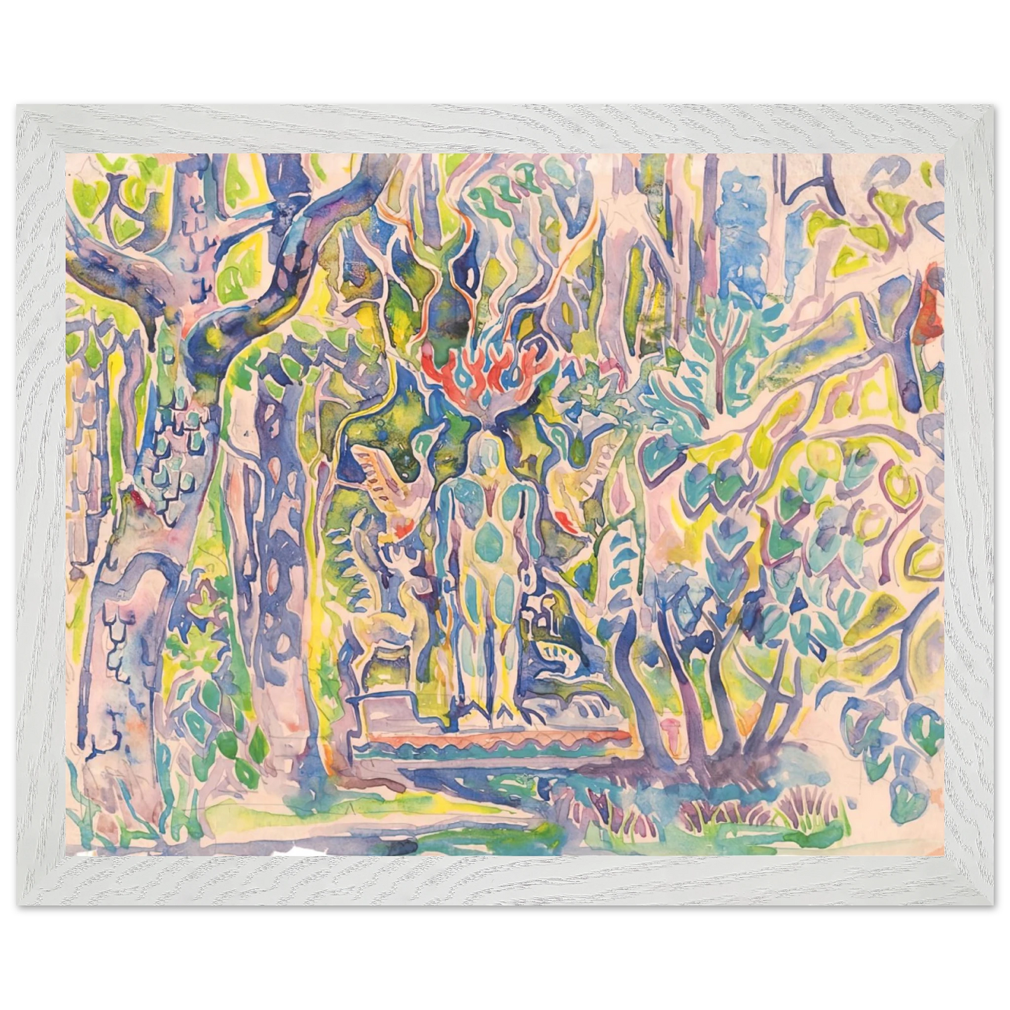 Walter Inglis Anderson - Walter Anderson Wall art - 30x45 cm / 12x18 inches - Premium Wooden Framed Poster With Fine Art Paper-canvas - Black frame