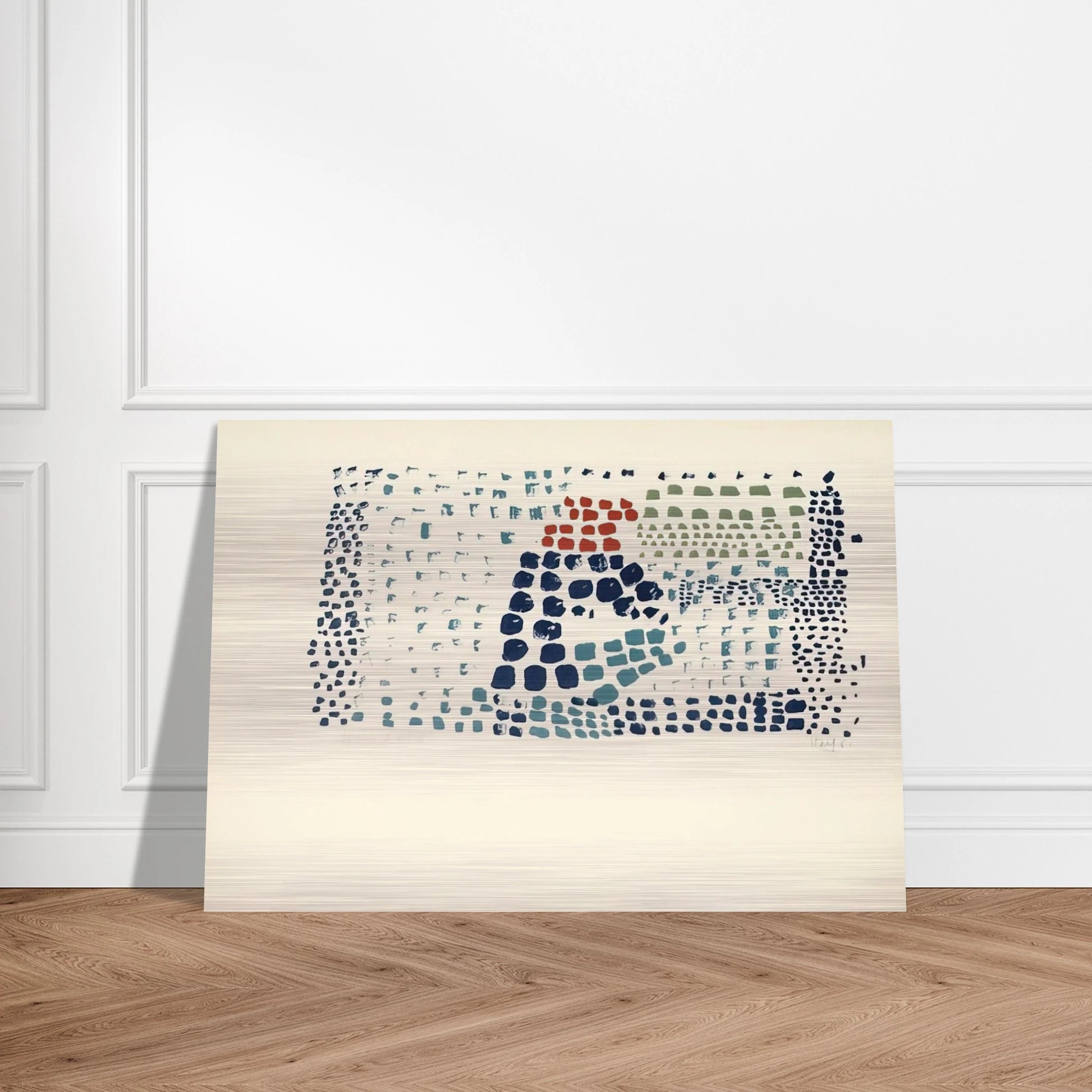 Study in Colour No. 1 Woimant Staël 93 - Art Informel - Nicolas de Stael Brushed Aluminum Print - 70x100 cm / 28x40 inches | Nicolas de Stael Aluminum Print | Nicolas de Stael Prints