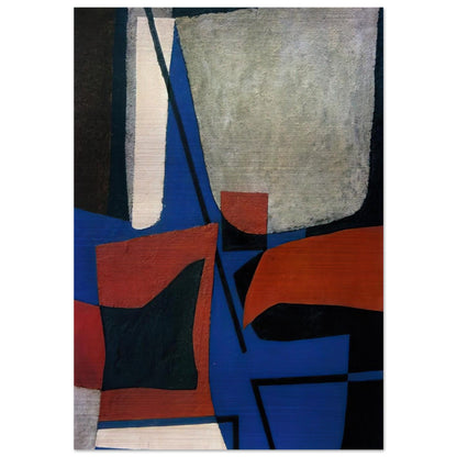 ABSTRACT COMPOSITION 1955 - Enrico Prampolini Brushed Aluminum Print - 70x100 cm / 28x40 inches | Enrico Prampolini Aluminum Print | Enrico Prampolini Prints