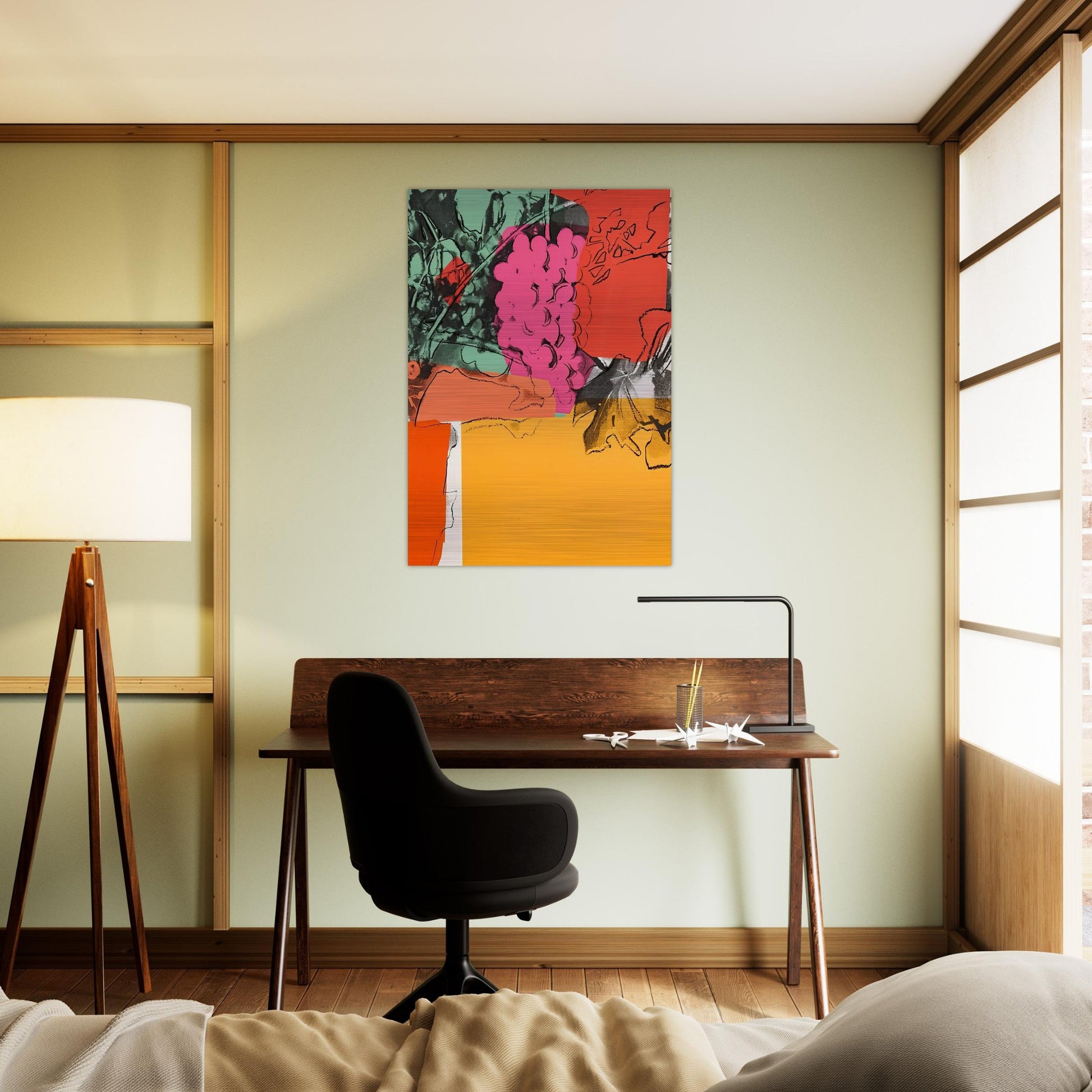 Grapes #1 - Andy Warhol Brushed Aluminum Print - 70x100 cm / 28x40 inches | Andy Warhol Aluminum Print | Andy Warhol Prints