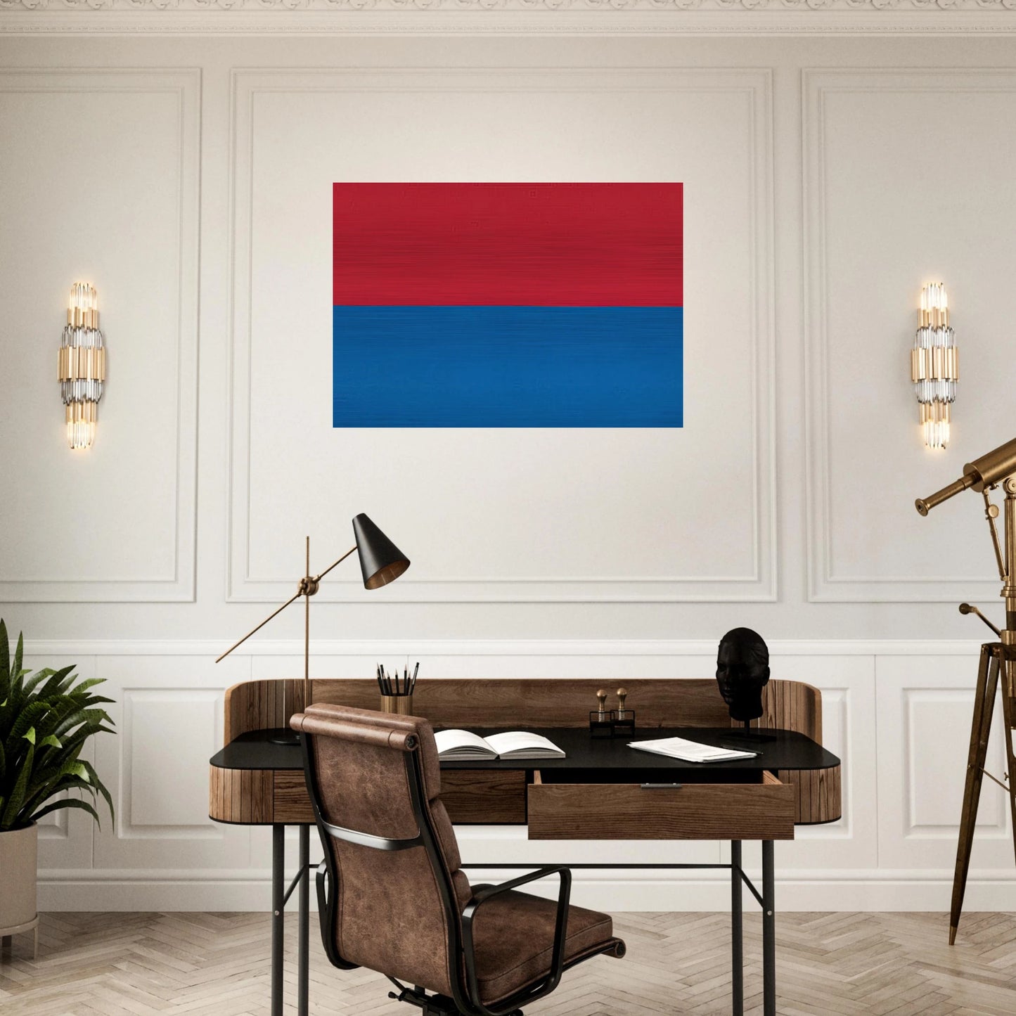 Untitled - Color Field Painting - Blinky Palermo Brushed Aluminum Print - 70x100 cm / 28x40 inches | Blinky Palermo Aluminum Print | Blinky Palermo Prints