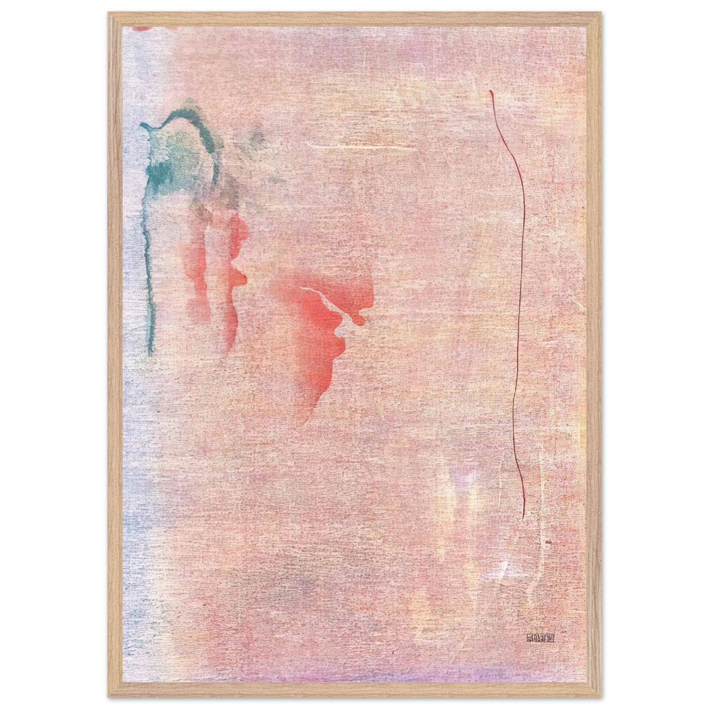 Helen Frankenthaler - Cedar Hill - 1983 Wall art - 30x45 cm / 12x18 inches - Premium Wooden Framed Poster With Fine Art Paper-canvas - Wood frame