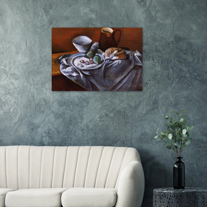 STILL LIFE WITH PEARS AND INDIAN BOWL - Andre Derain Brushed Aluminum Print - 70x100 cm / 28x40 inches | Andre Derain Aluminum Print | Andre Derain Prints