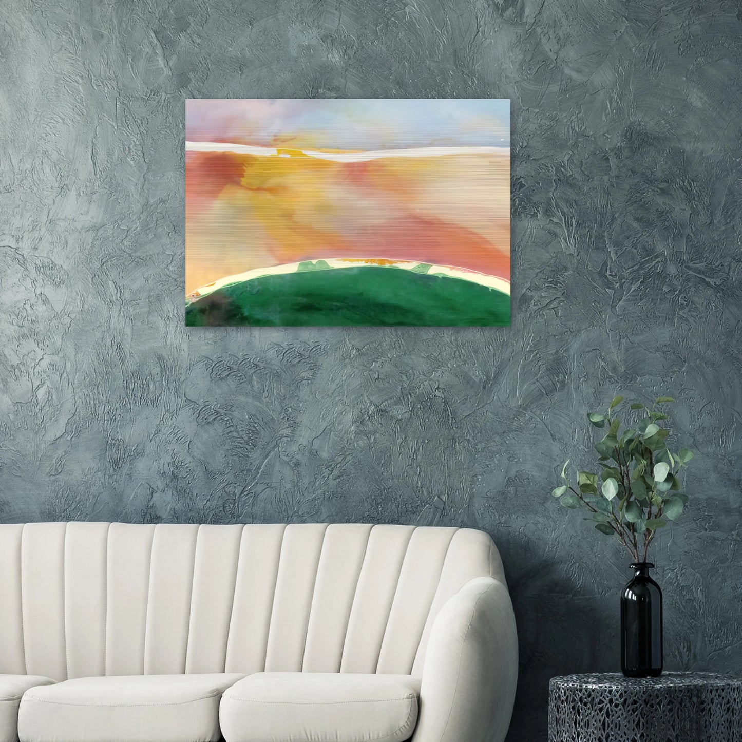 Bay Breeze - 1969 - Ronnie Landfield Brushed Aluminum Print - 70x100 cm / 28x40 inches | Ronnie Landfield Aluminum Print | Ronnie Landfield Prints