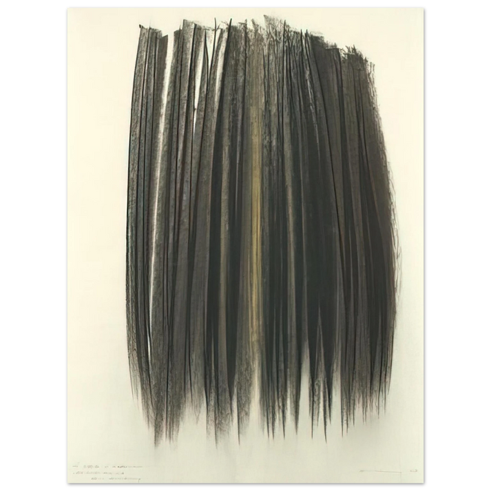 Hans Hartung - Untitled - 1960  75x100 cm / 30x40inches Fine Art Poster