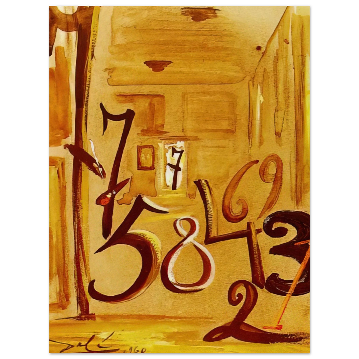 Salvador Dali - THE MAIDS IN WAITING LAS MENINAS  75x100 cm / 30x40inches Fine Art Poster