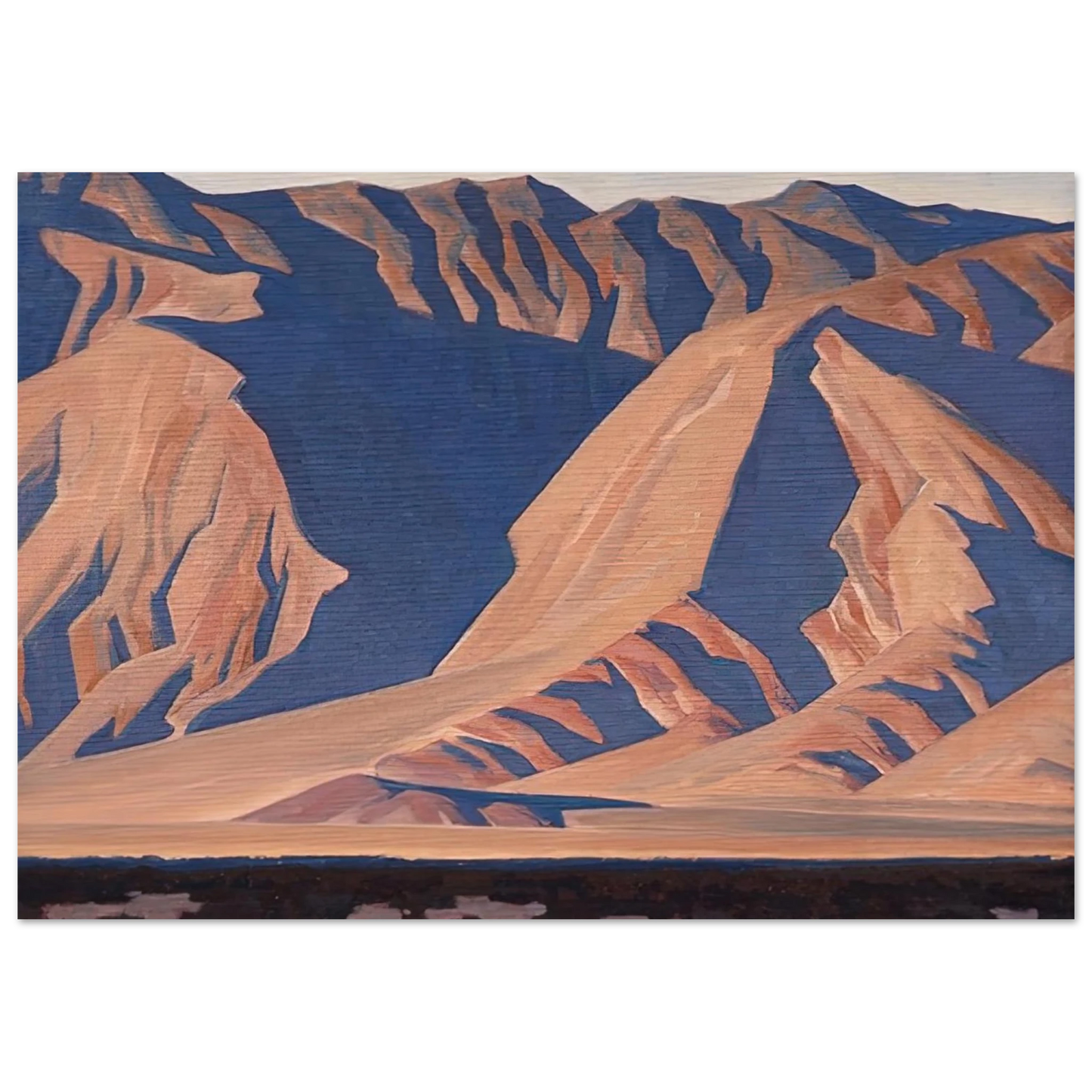 Maynard Dixon - INYO MOUNTAINS 1944 Wall art - A3 (29.7 x 42  cm) - Premium Wooden Framed Poster With Fine Art Paper-canvas - Black frame