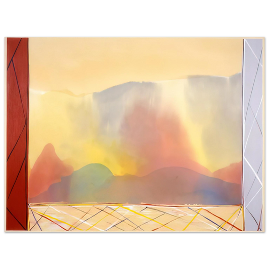 Ronnie Landfield - Sun In The East - 1988  75x100 cm / 30x40inches Fine Art Poster
