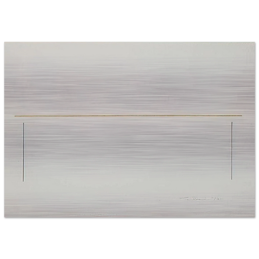 Untitled - 1974 - Fred Sandback Brushed Aluminum Print - 70x100 cm / 28x40 inches | Fred Sandback Aluminum Print | Fred Sandback Prints
