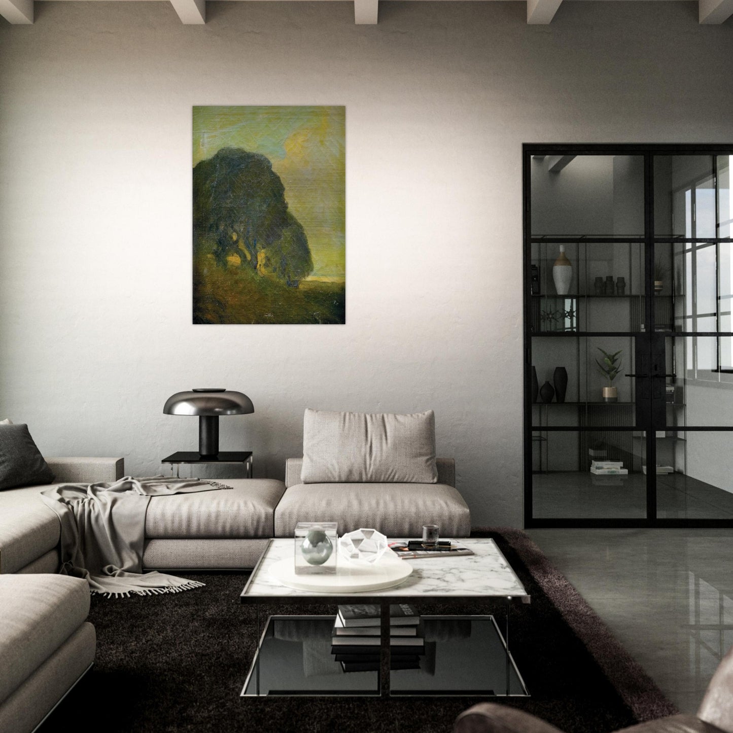 Landscape - Tonalism - Xavier Martinez Brushed Aluminum Print - 70x100 cm / 28x40 inches | Xavier Martinez Aluminum Print | Xavier Martinez Prints