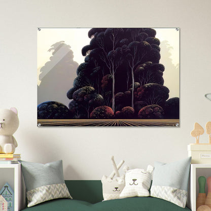 Autumn - Eyvind Earle Acrylic Print - 70x100 cm / 28x40″ inches | Eyvind Earle Wall Art | Eyvind Earle Prints