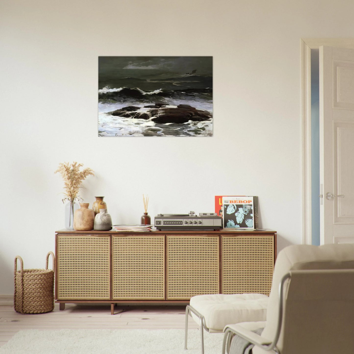 SUMMER SQUALL 1904 - Winslow Homer Brushed Aluminum Print - 70x100 cm / 28x40 inches | Winslow Homer Aluminum Print | Winslow Homer Prints