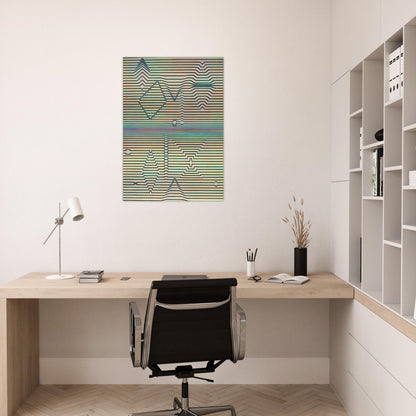 Birth - Victor Vasarely Brushed Aluminum Print - 70x100 cm / 28x40 inches | Victor Vasarely Aluminum Print | Victor Vasarely Prints