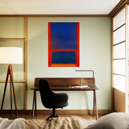 Blue, Orange, Red - 1961 - Mark Rothko Brushed Aluminum Print - 70x100 cm / 28x40 inches | Mark Rothko Aluminum Print | Mark Rothko Prints
