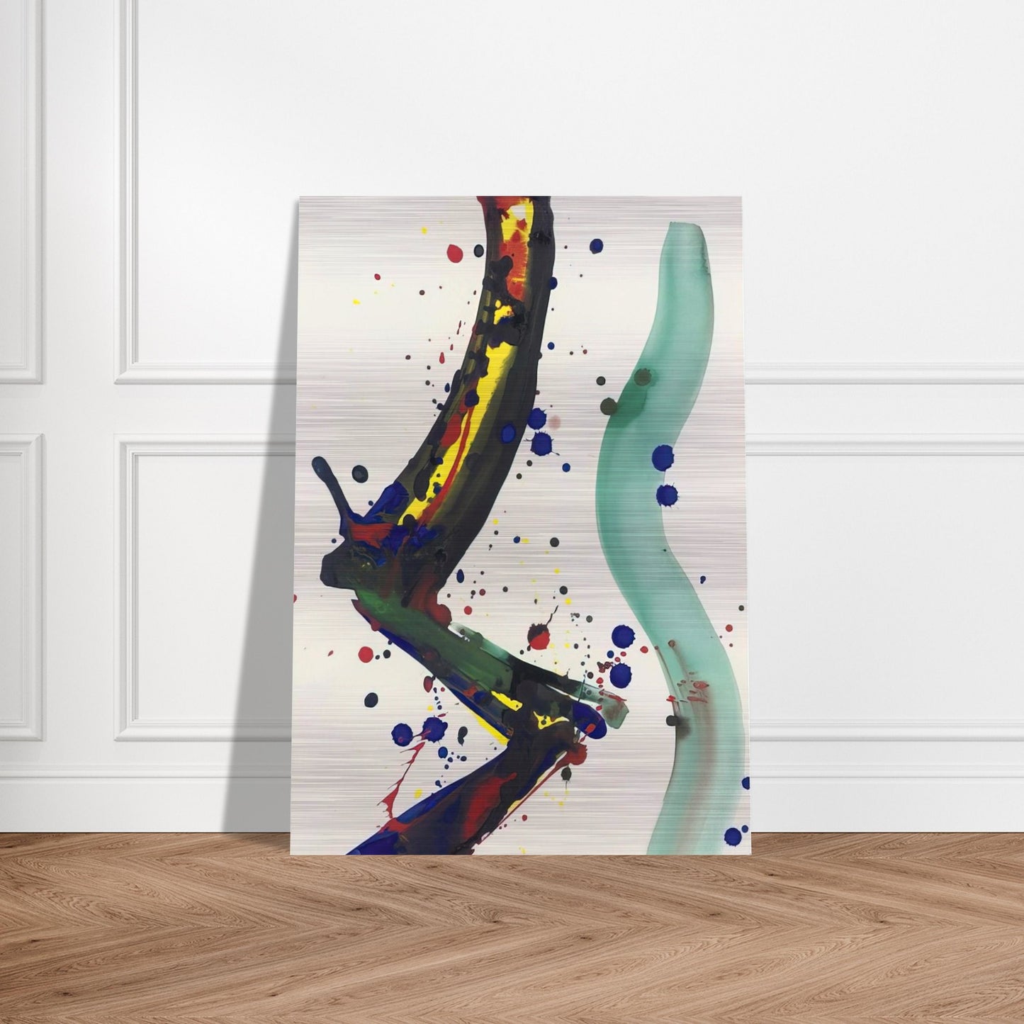 Drawing for Sculpture SF65-010 - Sam Francis Brushed Aluminum Print - 70x100 cm / 28x40 inches | Sam Francis Aluminum Print | Sam Francis Prints