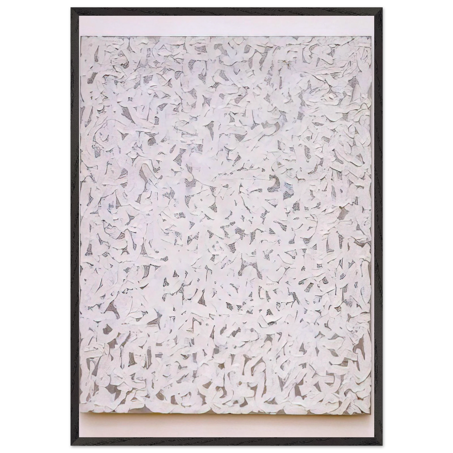 Points - Robert Ryman 70x100 cm / 28x40 inches Framed Art Print – Black Wooden Frame