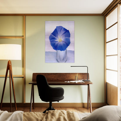 Blue Morning Glory - Georgia O'Keeffe Brushed Aluminum Print - 70x100 cm / 28x40 inches | Georgia O'Keeffe Aluminum Print | Georgia O'Keeffe Prints