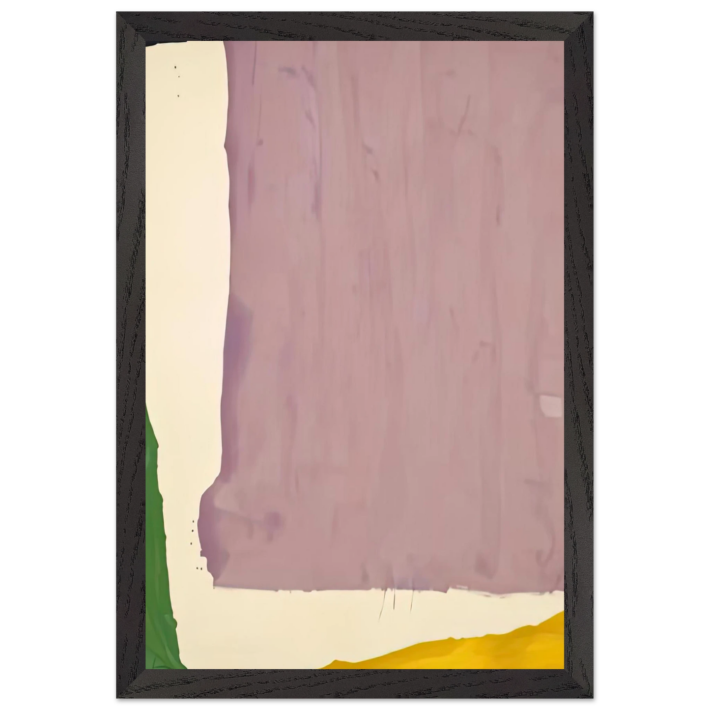 Helen Frankenthaler - Mauve District, 1966- Wall Art - 21x29.7 cm / 8x12" - Premium Wooden Framed Poster With Fine Art Paper-canvas - Wood frame