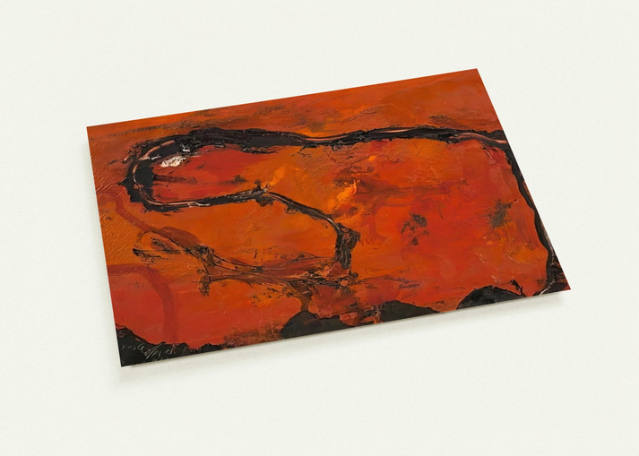 Pega - 1964 By Emil Schumacher Pack of 10 Post Cards | Emil Schumacher Post Cards | A6 (10.5 x 14.8 cm) - 4.1 x 5.8 inches